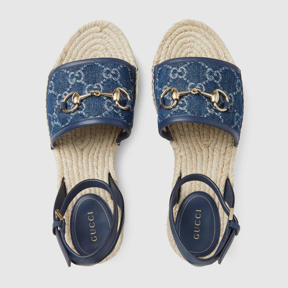 Gucci Horsebit GG Platform Espadrille(PLEASE REQUEST YOUR SIZE BEFORE PURCHASING - Picture 3 of 4